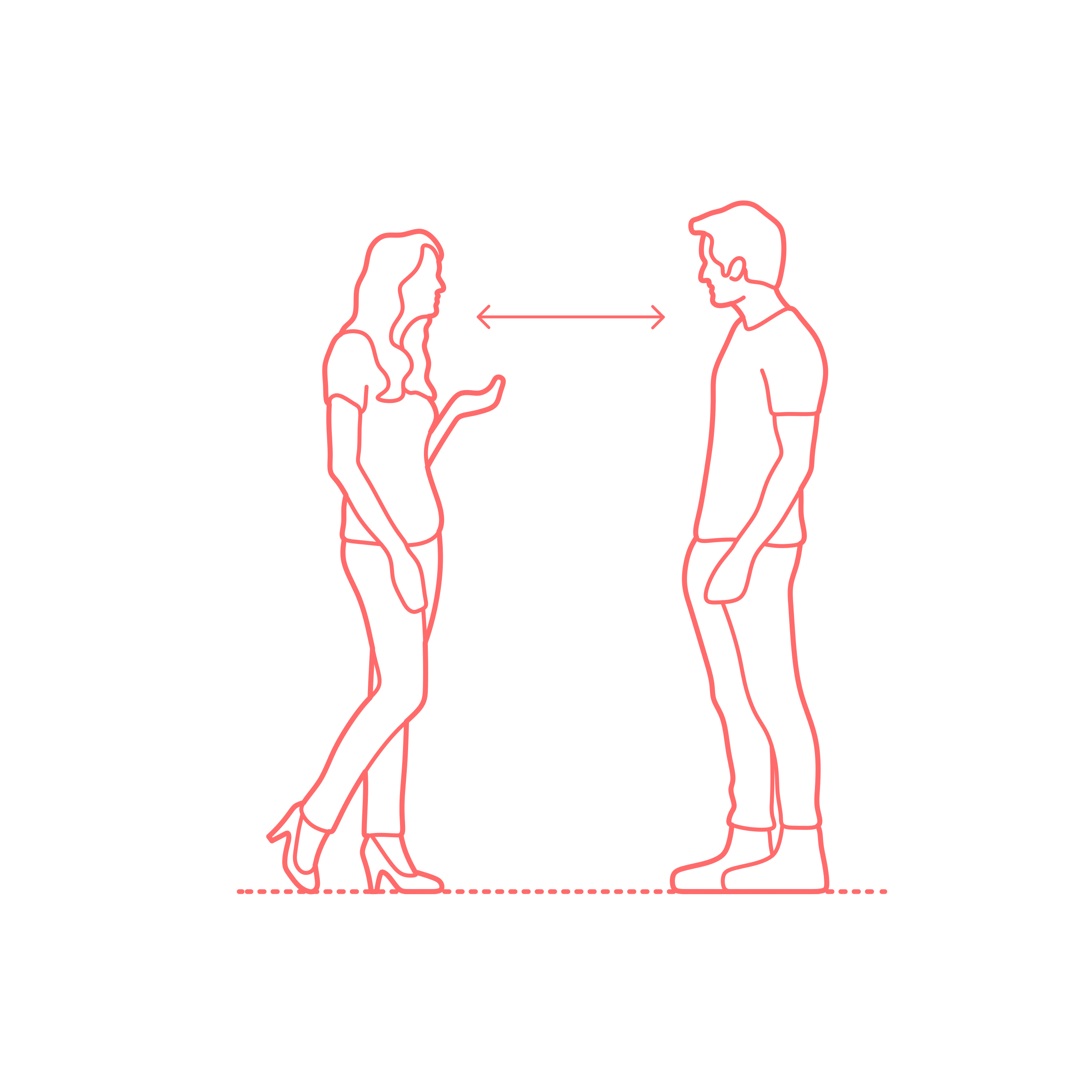 Humans Standing Spacing Personal Space Tracing Svg Vector Free Vectors